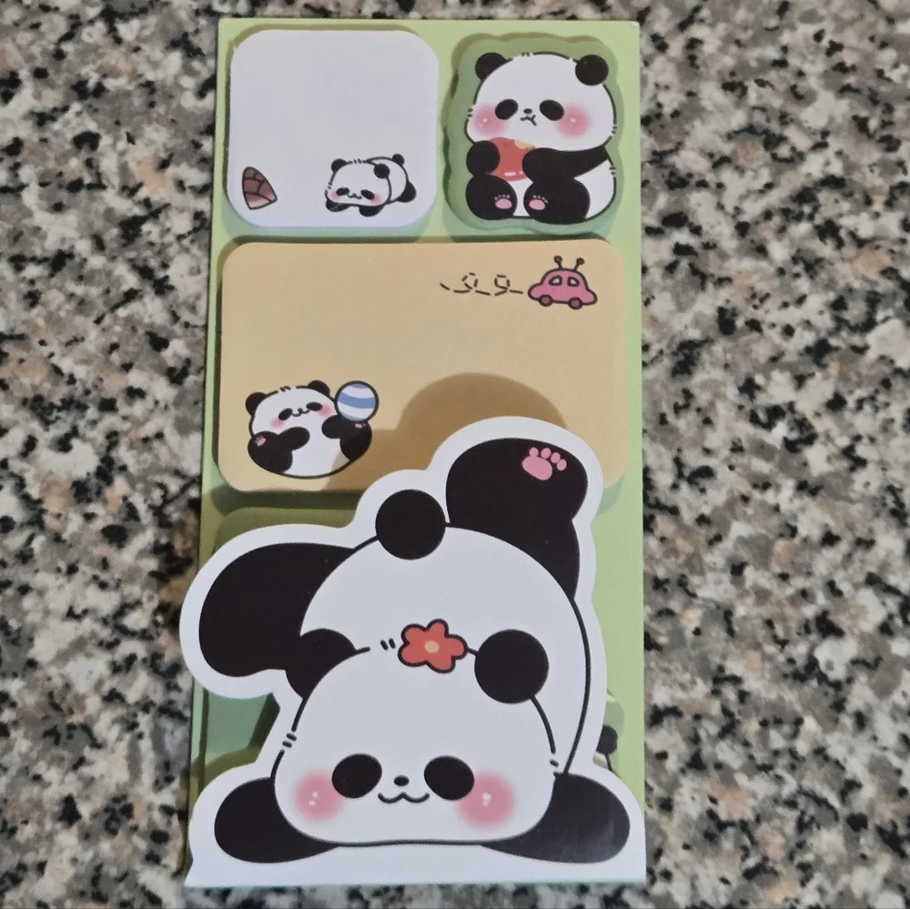 2 Cute Animal Sticky Notes Memo Pad Set